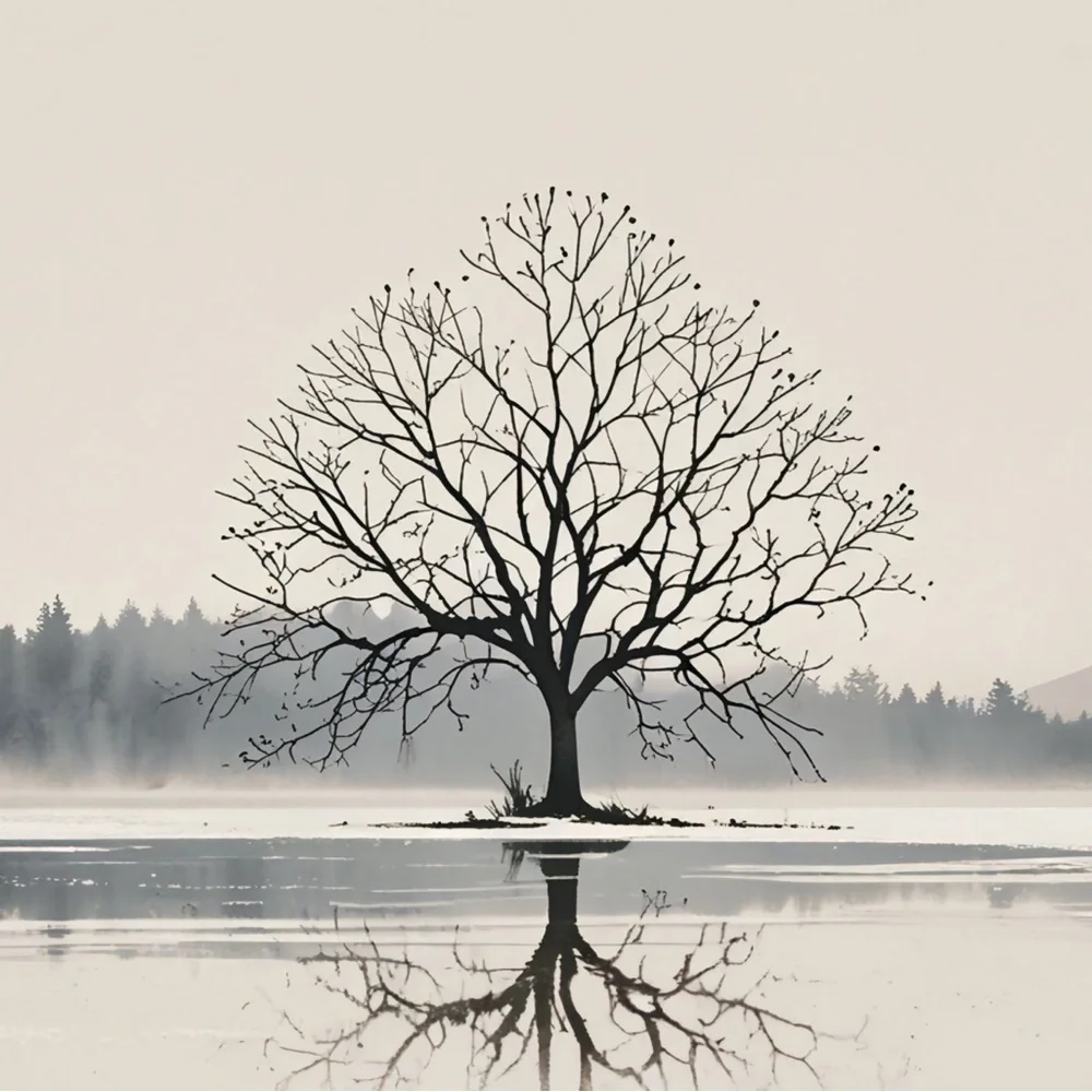 Lone tree HD metal art print 8 by 12 inches - Picture 1 of 3